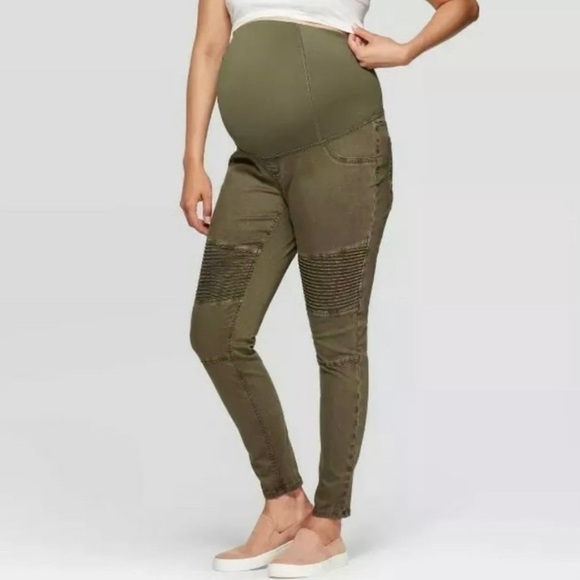 Isabel Maternity Crossover Panel Utility Leggings Size 14 - Picture 1 of 6